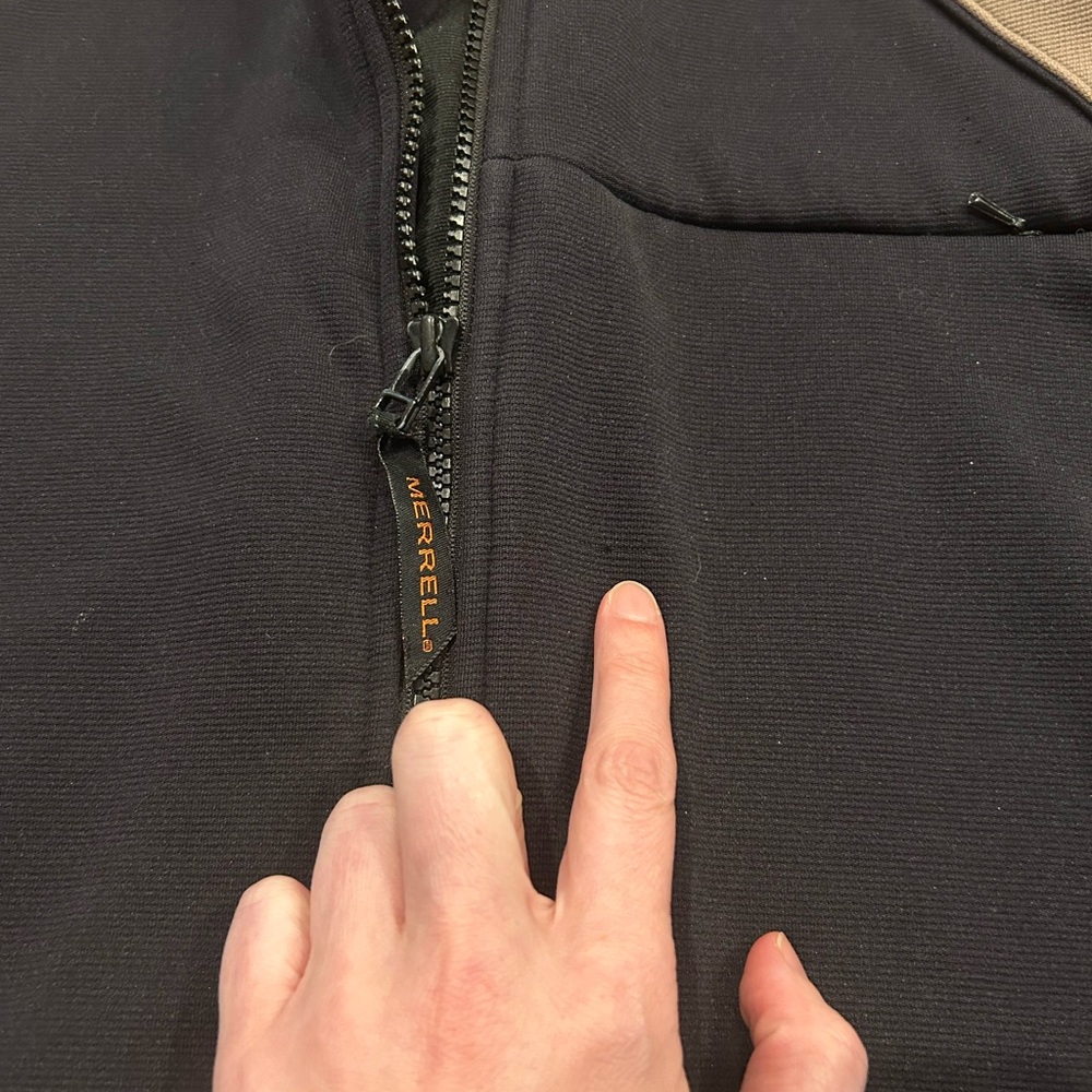 Merrell Soft Shell Full Zip Jacket Men’s Large Bl… - image 4